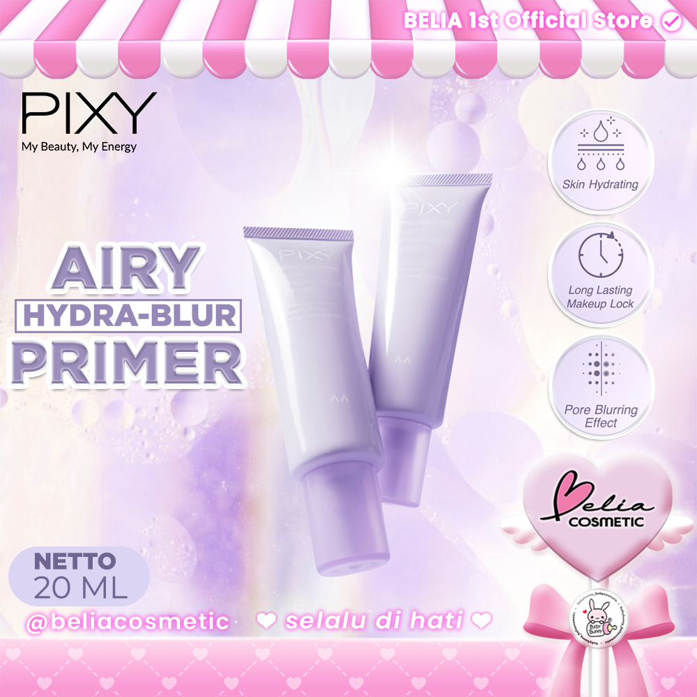 ❤ BELIA ❤ PIXY Airy Hydra Blur Primer | menghaluskan pori pori | #Filter_Free