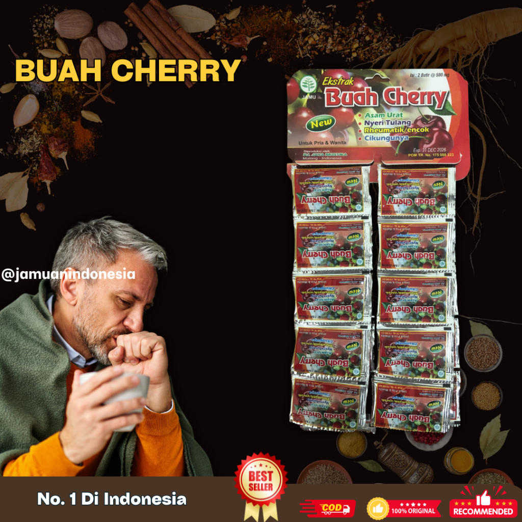 

Jamu Herbal Buah Cherry Original 100% Asam Urat
