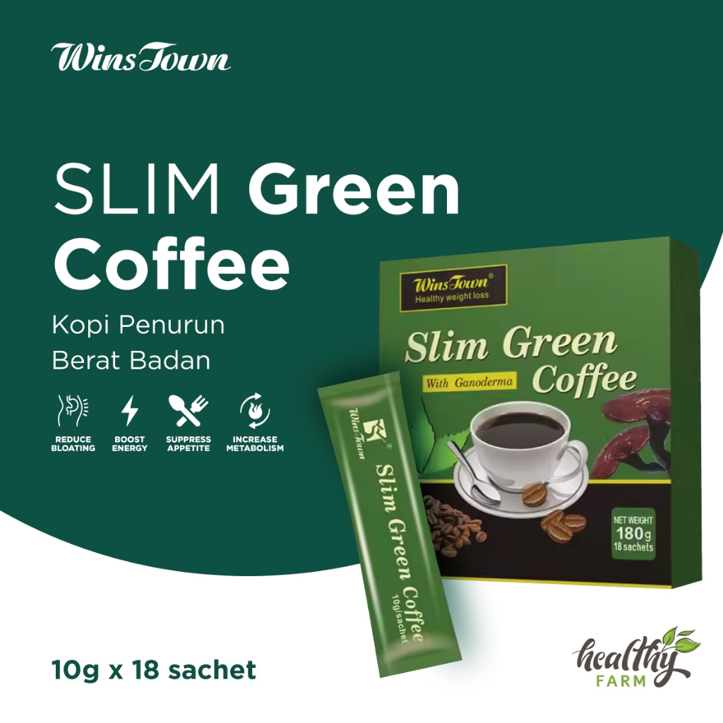 

Wins Town Slim Green Coffee / Kopi Hijau Pembakar Lemak Diet / Kopi Pelangsing Alami