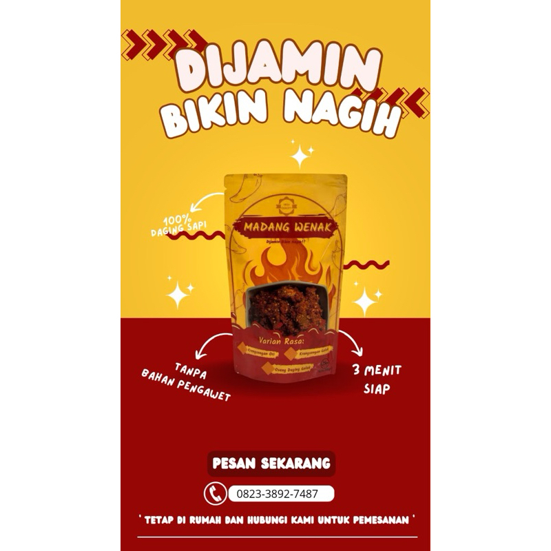 

MADANG WENAK ( DAGING SAPI 100%)