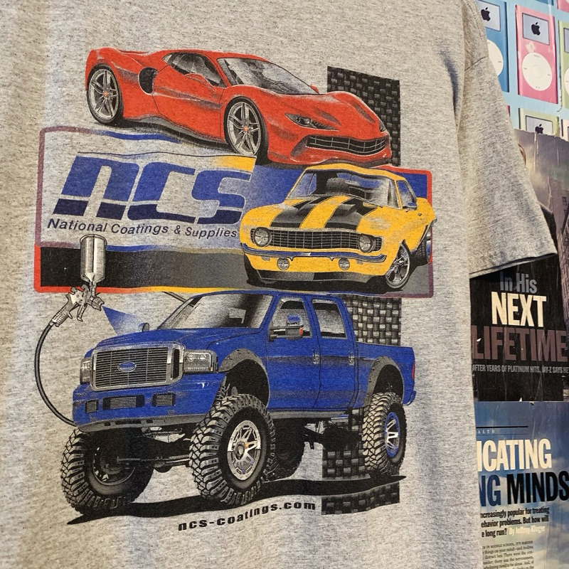 Kaos Tshirt Vintage Nascar NCS Ford Chevrolet Ferrari Gildan heavy Second Original