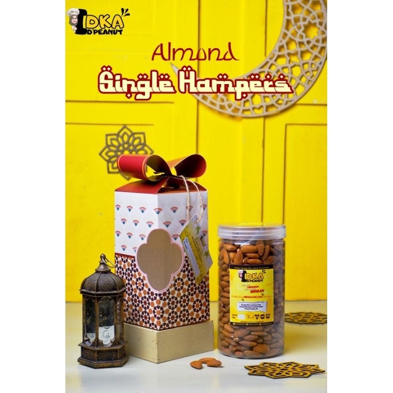 

Single Hampers Lebaran isi Almond Panggang