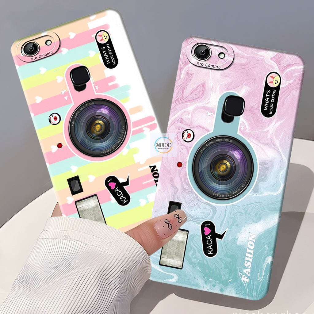 Case Lentur Untuk Hp Vivo V7 Plus / V5 Plus / V9 / Vivo Z1 Pro Case Motif Kamera - Case Vivo - Marbe