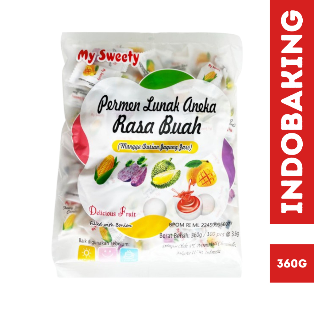

My Sweety Permen Lunak Aneka Rasa Buah 360g Permen Imlek Lebaran