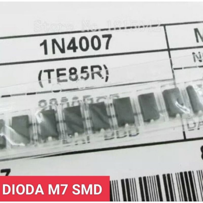 (10 BUAH) DIODA M7 SMD 1A 1N4007 DIODA IN4007 SMD RECTIFIER 700V DIODA M7 1A DIODE M7 SMD