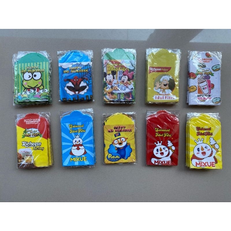 

AMPLOP LEBARAN KARAKTER LUCU ISI 10PCS PER PACK | ANGPAO LEBARAN TERBARU VIRAL BEST SELLER