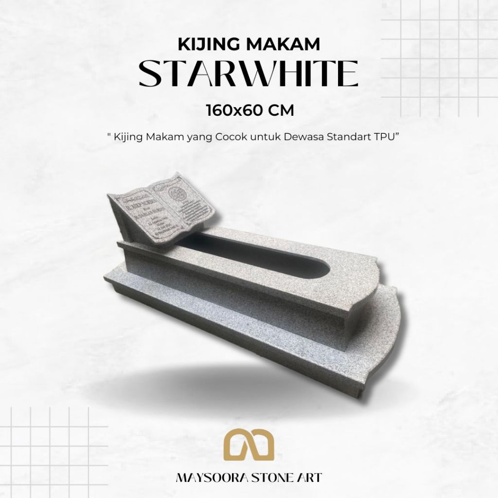 KIJING MAKAM 2 TRAP GRANIT STARWHITE (NON COD)