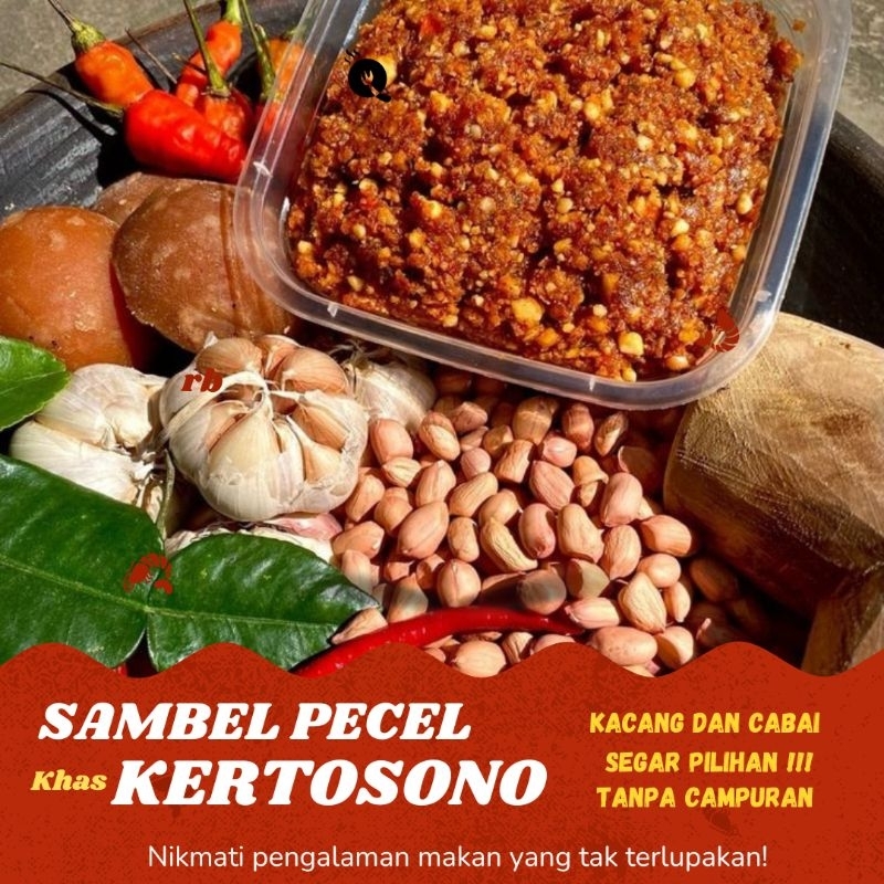 

SAMBEL PECEL KERTOSONO ASLI TANPA CAMPURAN BERAT 500g