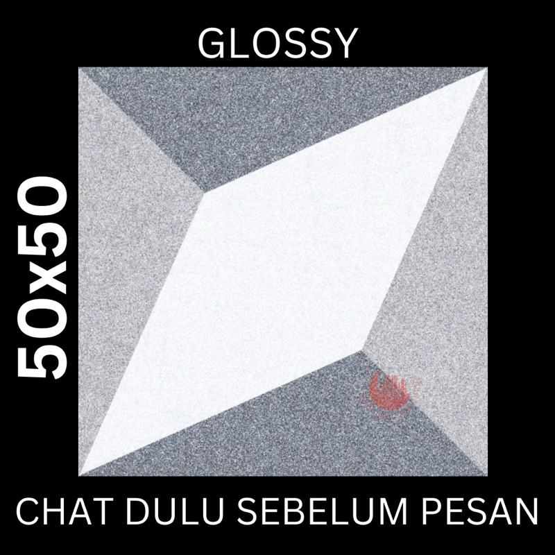 KERAMIK LAGUNA 50x50 STELLAR GREY / KERAMIK LANTAI / KERAMIK LICIN / KILAT / MOTIF BINTANG