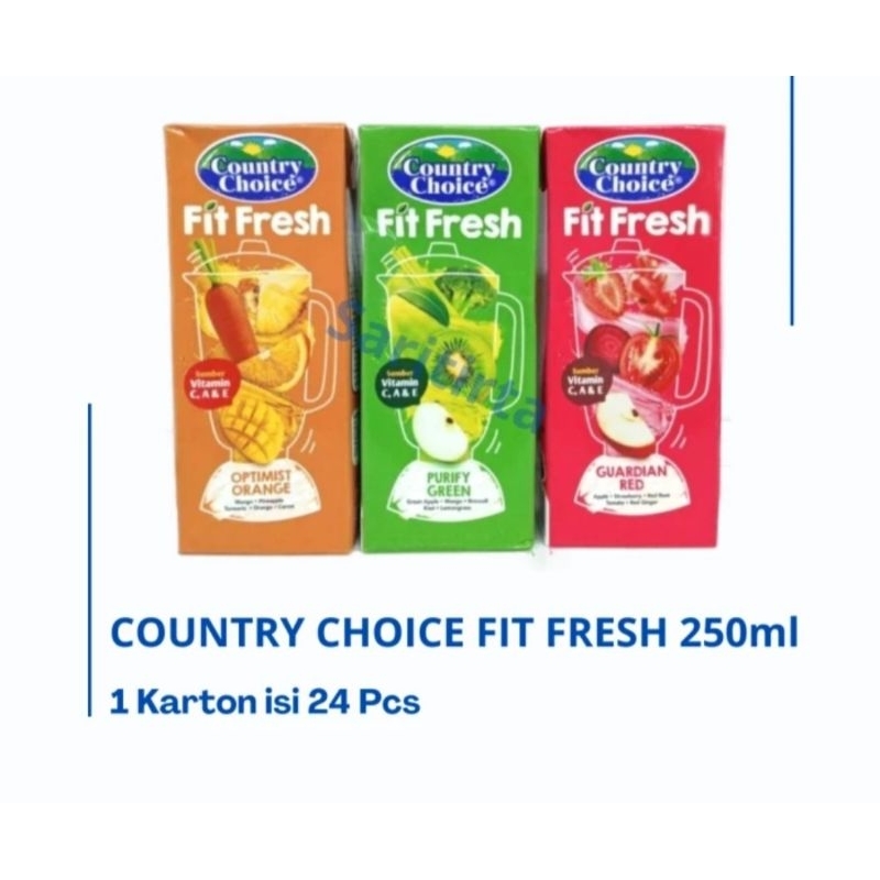Country choice fit fresh kemasan kotak 250
