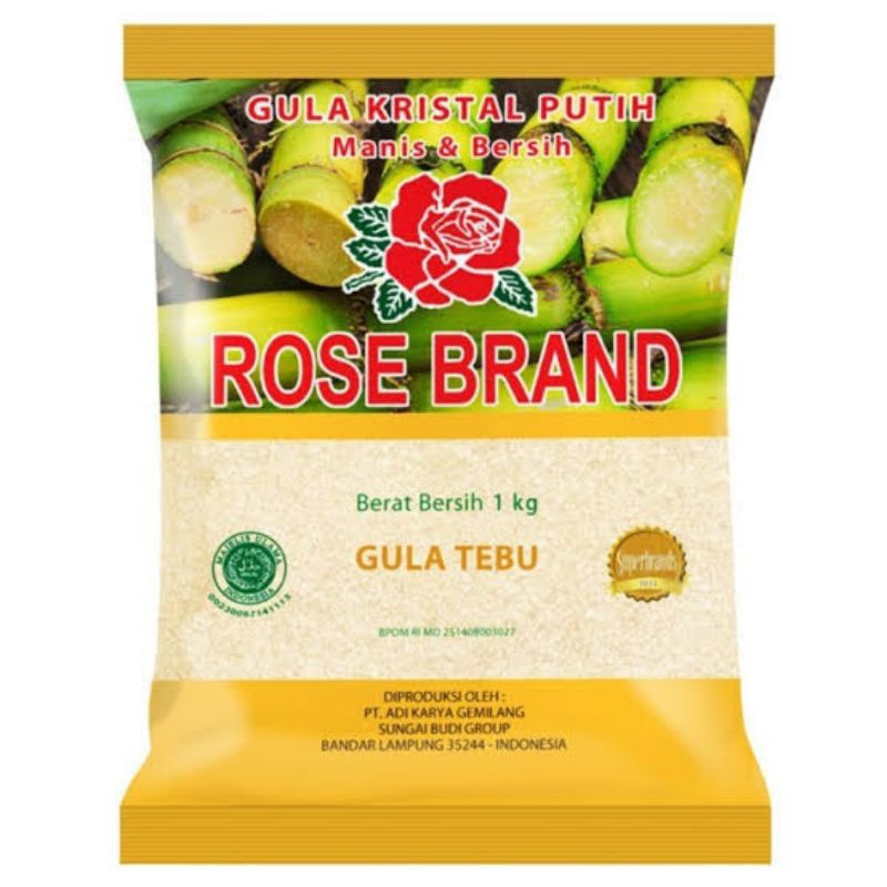 

Gula Pasir Rose Brand Kuning 1kg Gula Tebu