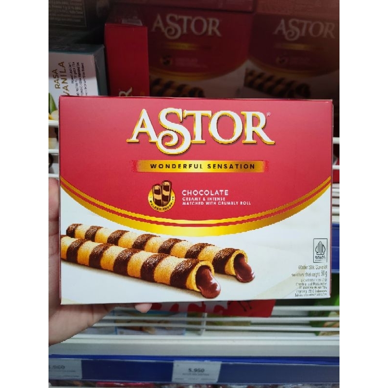 

Astor wafer stix coklat WONDERFUL SENSATION box 80 gram