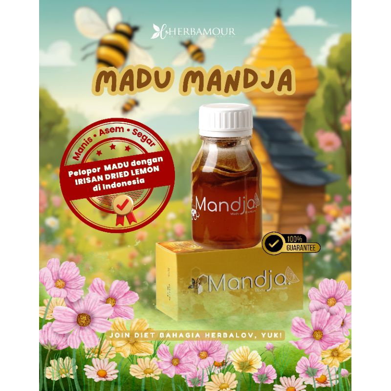 

[MITRA RESMI HERBAMOUR] MADU MANDJA (MADU DRIED LEMON) | MENJAGA KEKEBALAN TUBUH | MENAMBAH STAMINA TUBUH | MENETRALKAN MOOD SWING | MENYEHATKAN PENCERNAAN