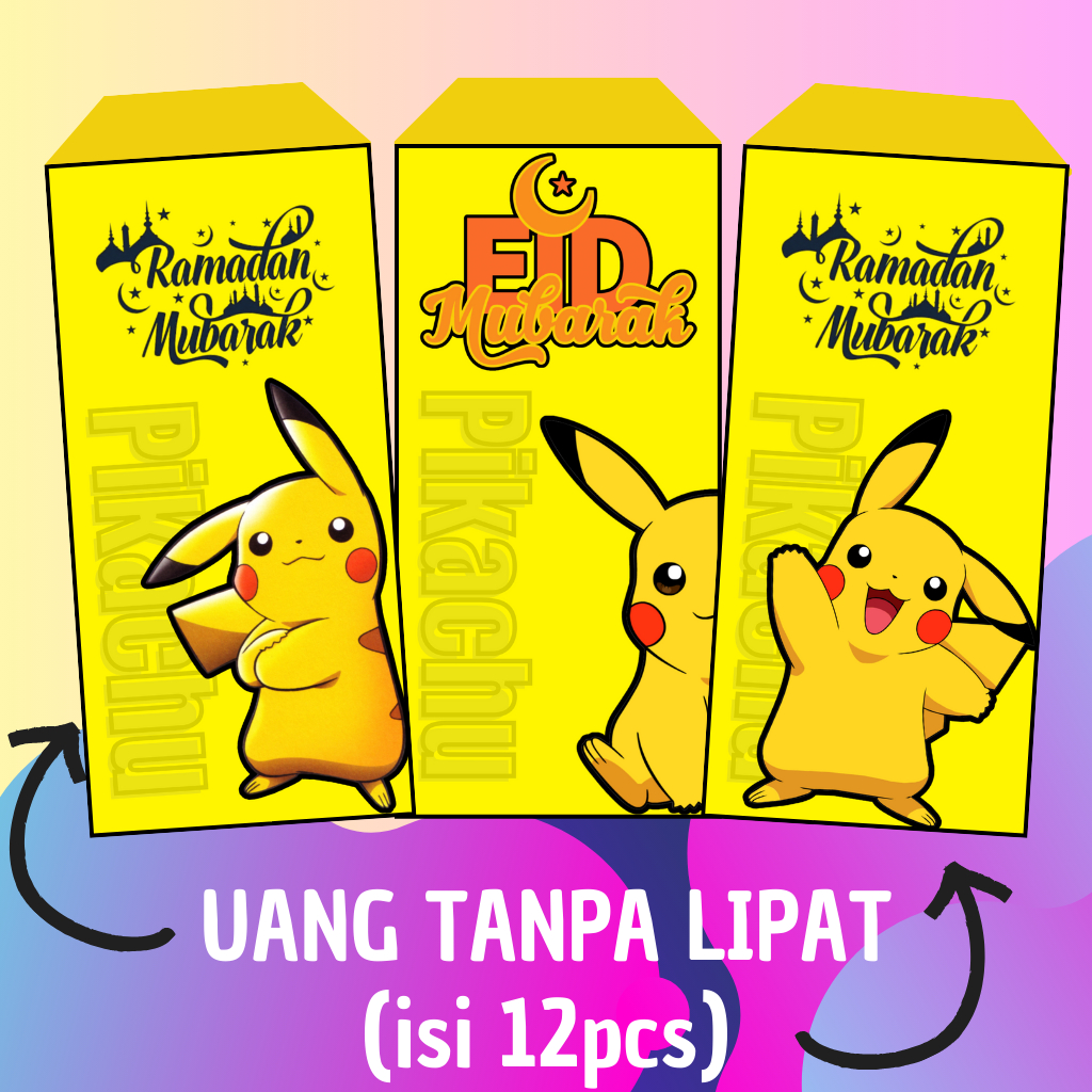 

AMPLOP LEBARAN KARAKTER PIKACHU ISI 12 PCS / AMPLOP ANGPAO LEBARAN IDUL FITRI 2025 BESAR ISLAMI / EID MUBARAK / AMPLOP LEBARAN / AMPLOP IDUL FITRI GLOSSY TEBAL / EID ENVELOPE / AMPLOP ESTETIK 2025 / IDUL FITRI CUTE RUSTIC TERBARU / MARHABAN YA RAMADHAN