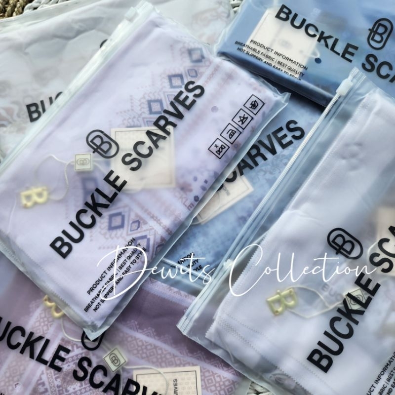 DEWITS COLLECTION - BUCKLE SCARVES MOTIF LOGO B POUCH VOAL PREMIUM LC