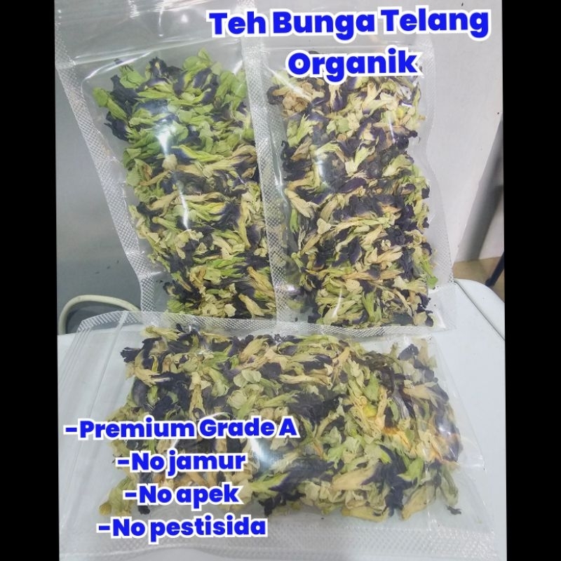 

TERMURAH !! TEH BUNGA TELANG KERING ORGANIK 10 gr