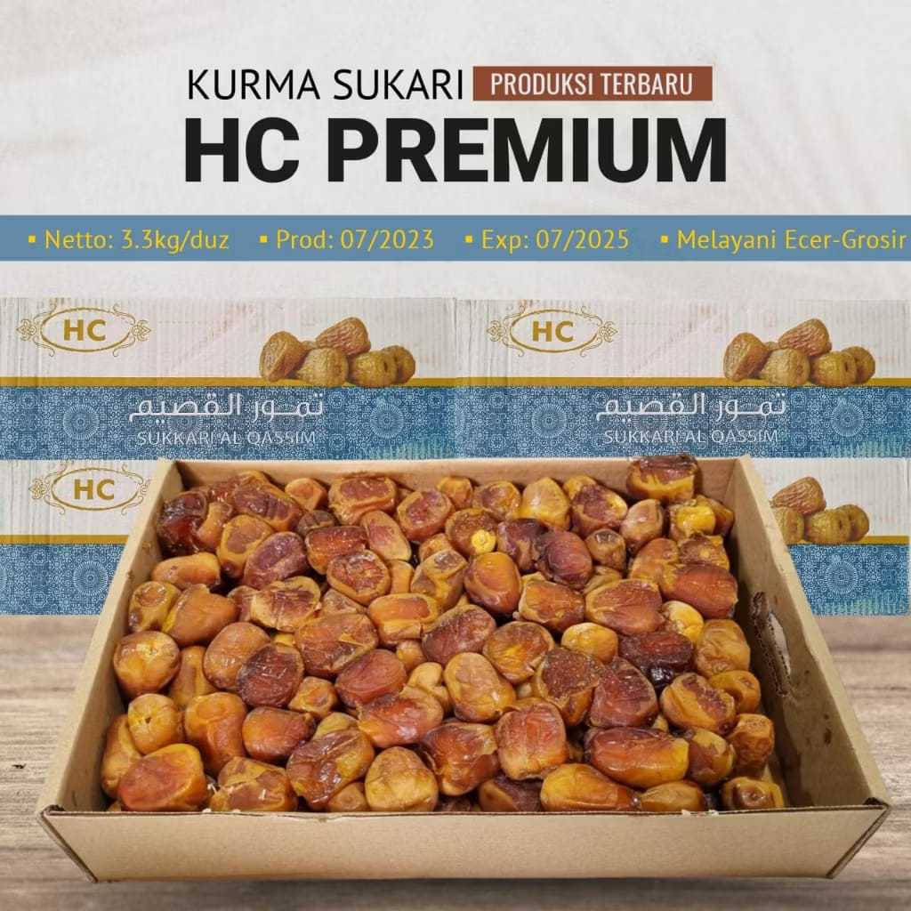 

Kurma Sukari 3kg ORIGINAL / Sukari HC Premium 3kg Murah / KURMA SUKARI PREMIUM