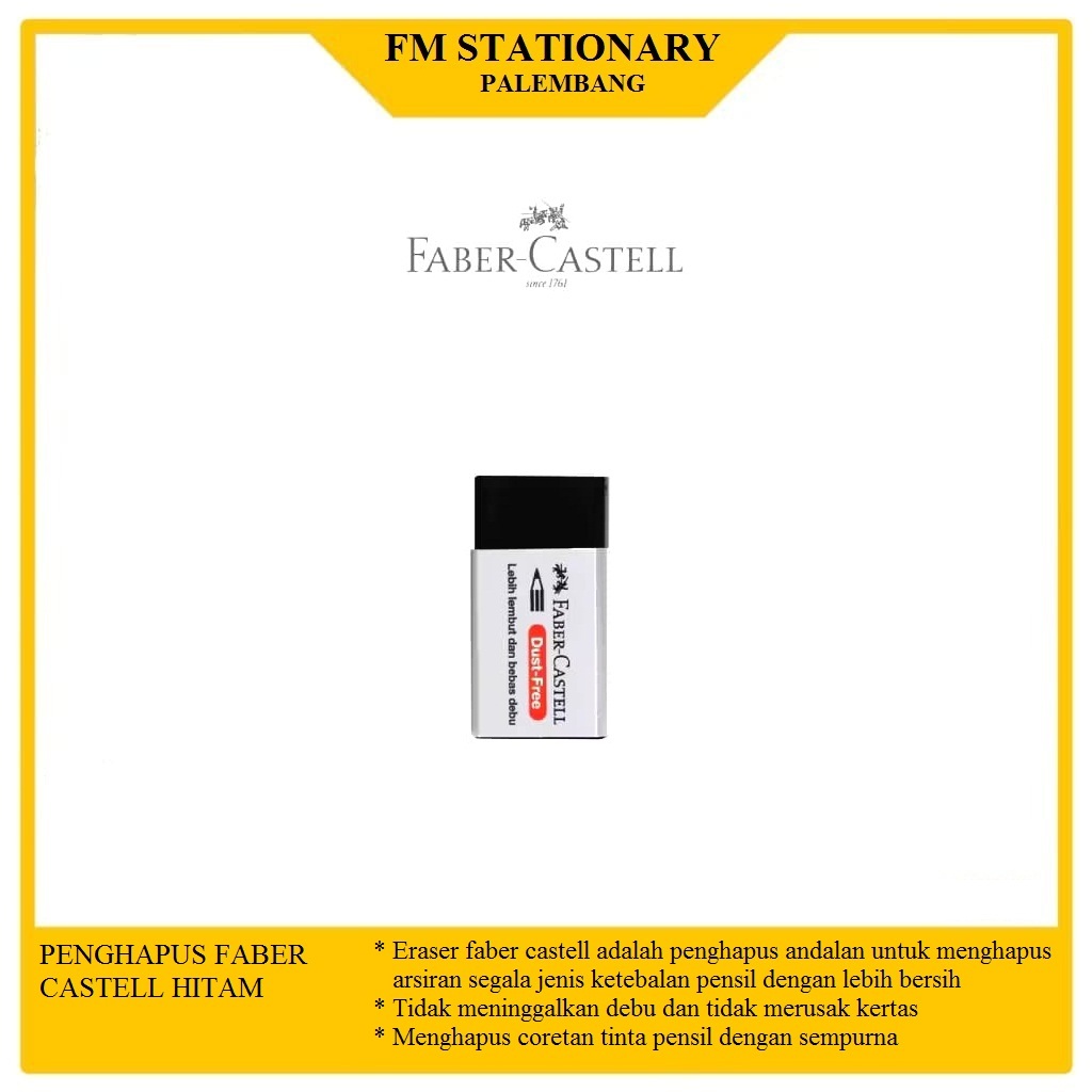 

Penghapus Faber Castell Eraser Medium Black