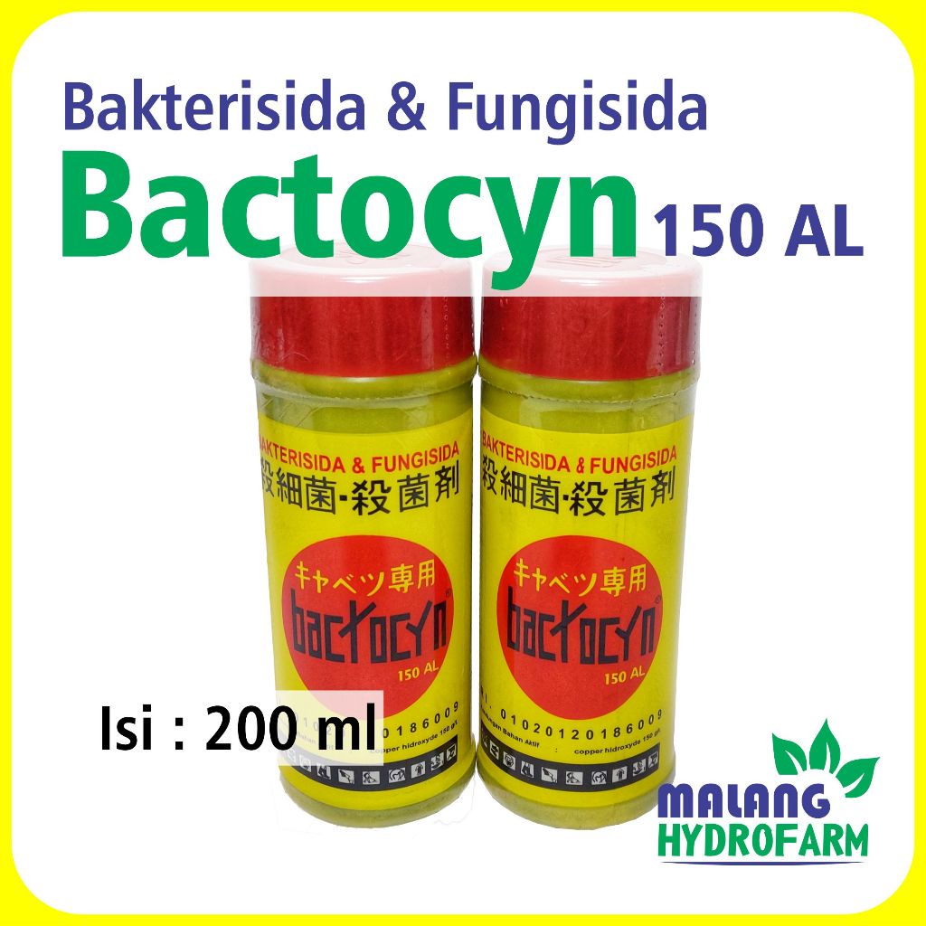 Bakterisida Bactocyn 150 AL 200 ml pestisida fungisida obat jamur bakteri busuk bactocin anggrek say