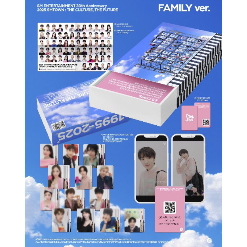 SHARING PC SMTOWN 2025 FAMILY VERSION PHOTOCARD KANGTA BOA LUCAS NAEVIS RED VELVET AESPA SNSD NCT 12