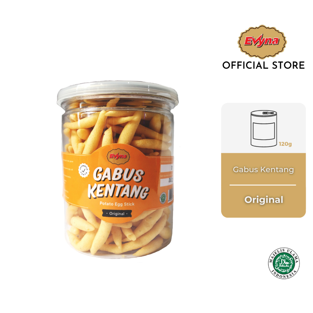 

Evyna Potato Egg Stick Original | Telur Gabus Kentang | 120GR