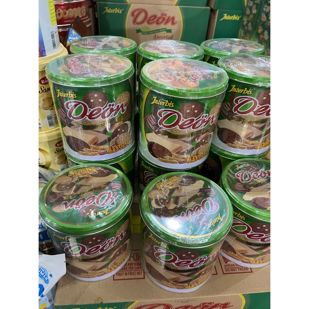 

Biskuit kaleng bulat DEON Interbis 315gr