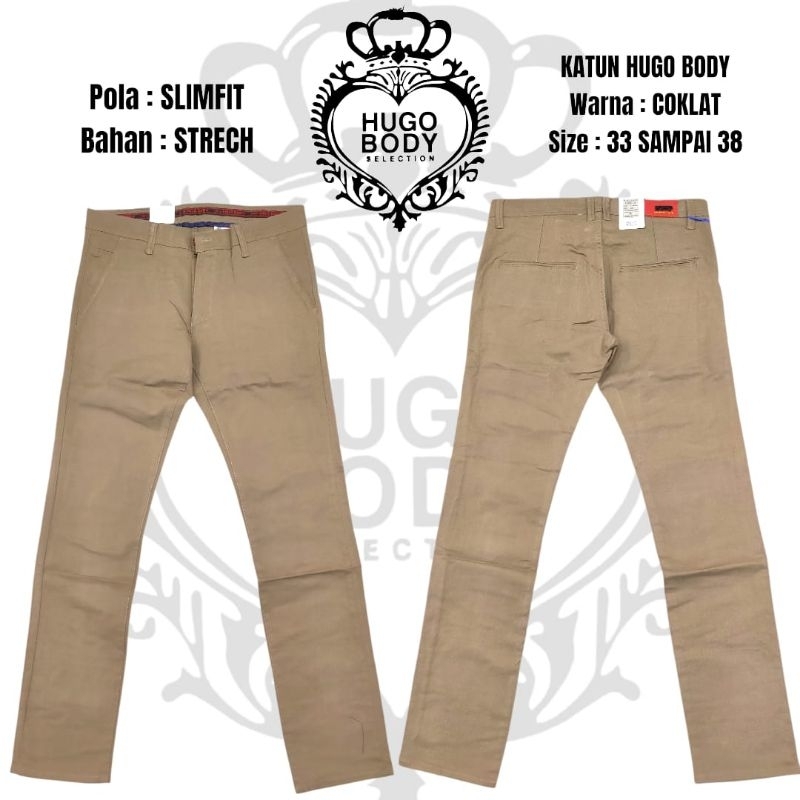 Celana Hugo Body Katun JUMBO original