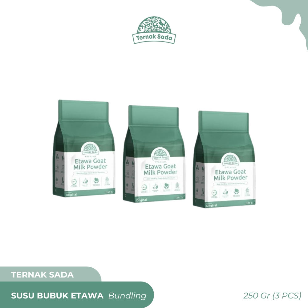 

TERNAK SADA - Susu Bubuk Etawa - Bundling 3 Pcs (250gr)