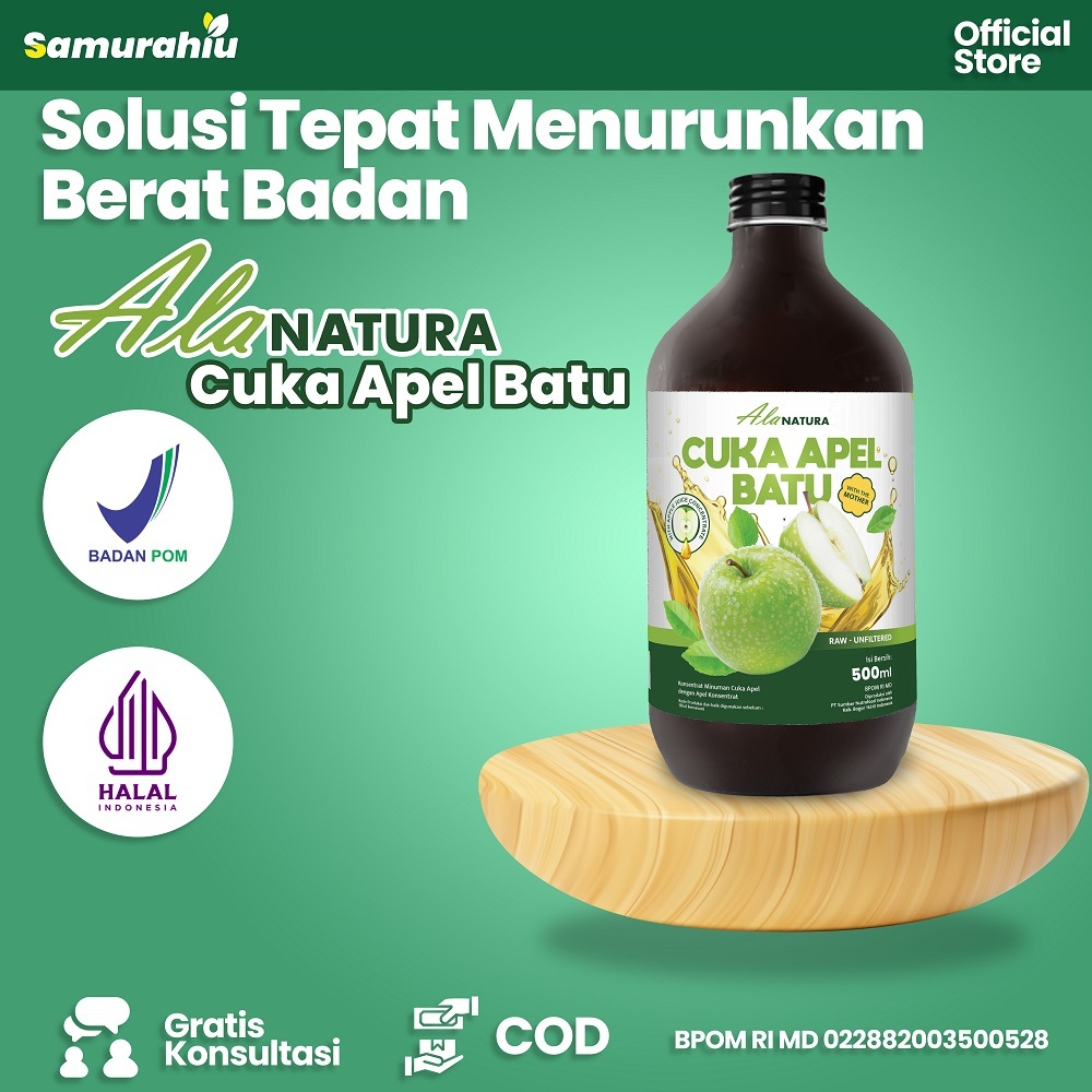 

Cuka Apel Hijau Batu Alanatura 500ml - Solusi Tepat Menurunkan Berat Badan