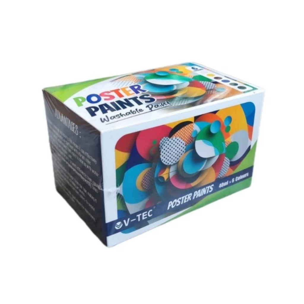 

CAT AIR POSTER LUKIS SET 6 WARNA ISI 40ML V-TEC PAINT PP 4006 ANAK SEKOLAH WASHABLE