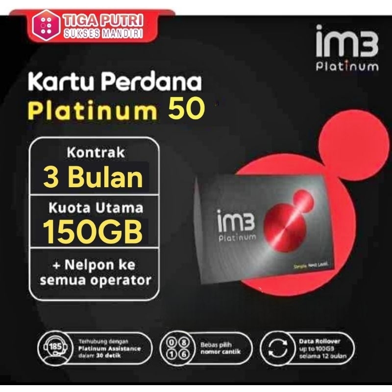 IM3 Platinum50 3 Bulan
