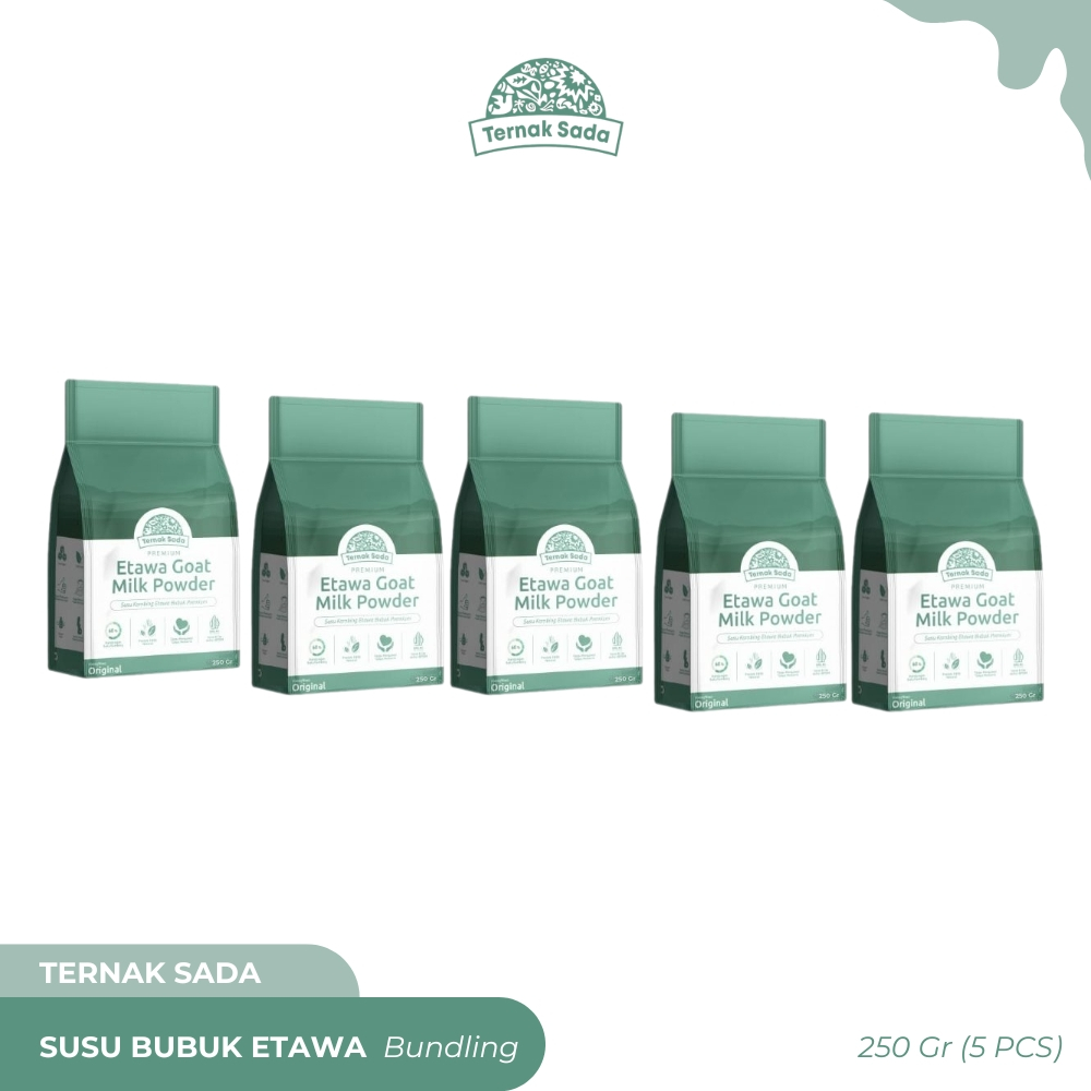 

TERNAK SADA - Susu Bubuk Etawa - Bundling 5 Pcs (250gr)