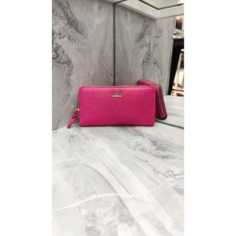 Dompet Kate Spade Wanita Original Fuschia