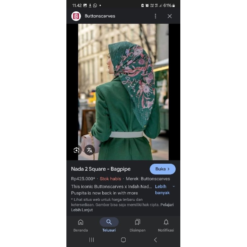 button scraves x indah nada puspita preloved bagpipe