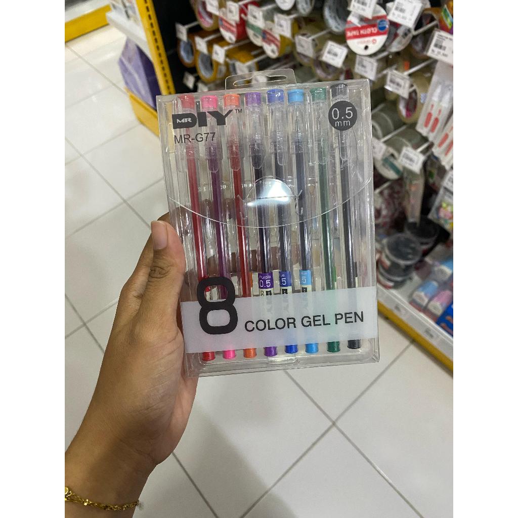 

Colour Gel Pen 8pcs Pen Pulpen Warna Alat Tulis Set Mr Diy