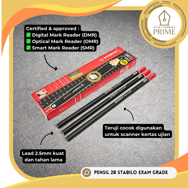 

RB Pensil 2B STABILO Exam Grade 288 Ujian Sekolah Komputer( Isi 12 Pcs )
