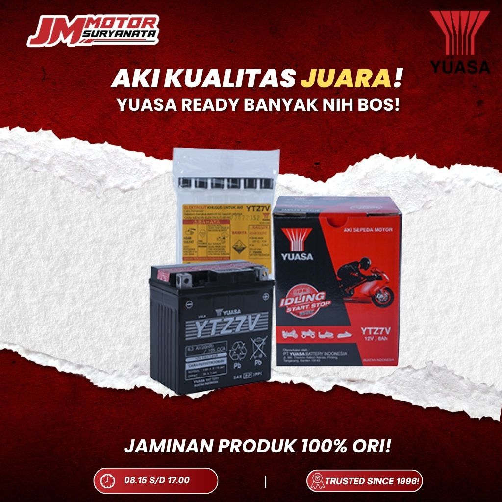 YUASA AKI YTZ7V 12V 6Ah AKI KERING