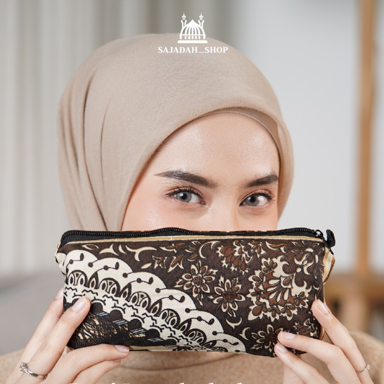 Sajadah Travel Motif Istanbul Acichank Turkey ANTI SLIP Dengan Pouch Dompet Seleting antislip