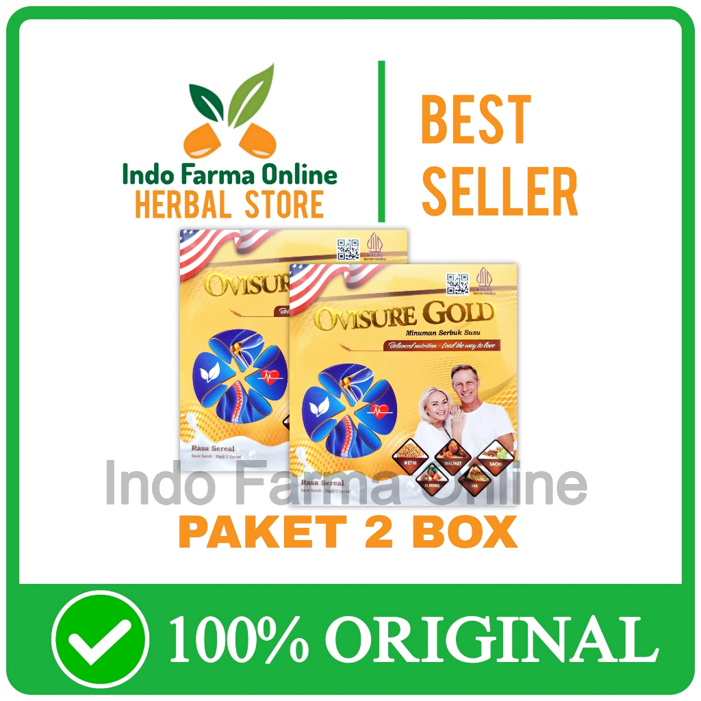 

2 Box Ovisure Gold Susu Untuk Nyeri Sendi Rematik Asam Urat Original Asli