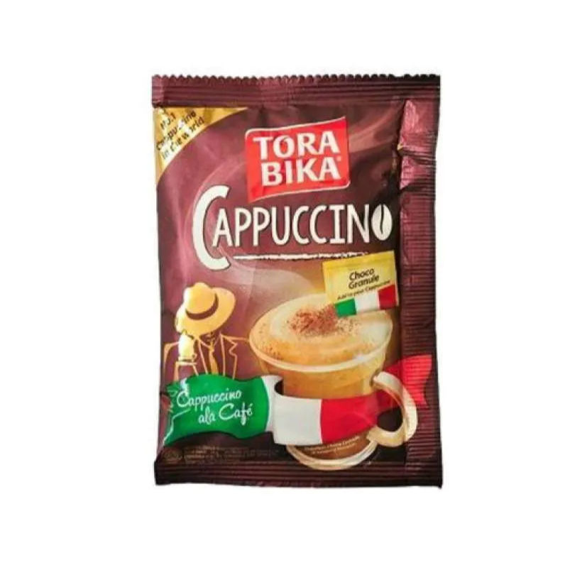 

TORABIKA TORA BIKA CAPPUCCINO SACHET KOPI TANPA AMPAS GULA TERPISAH SACHET ECERAN ECER MINUMAN SEDUH INSTANT COFFEE INSTAN GROSIR MURAH MAYORA SERBUK 1500 25 GRAM