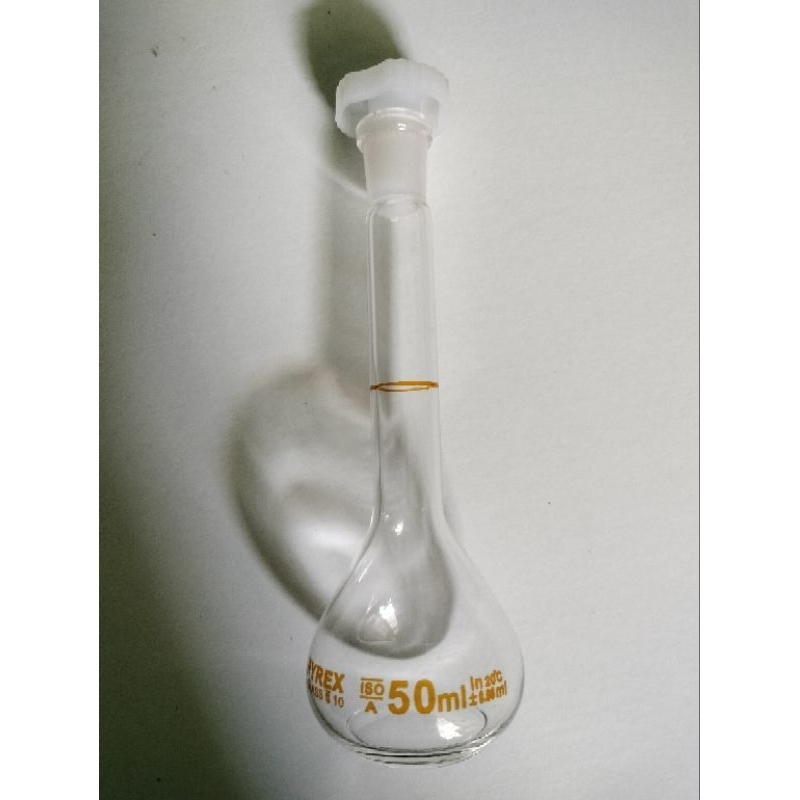 labu ukur 50ml coklat pyrex