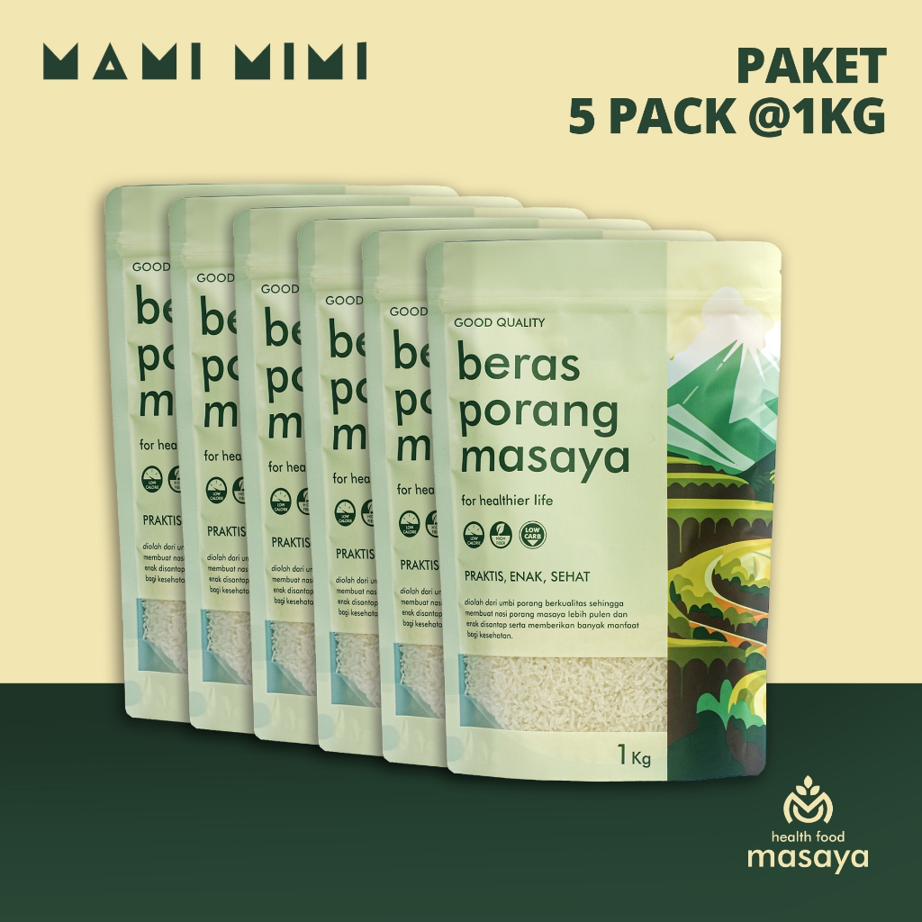 

Beras Porang MASAYA - Paket 5kg