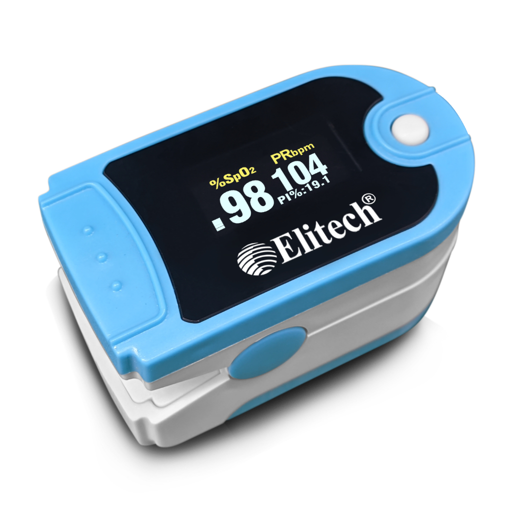 Pulse Oximeter Fox-1 (N) Elitech - Saturasi Oksigen-Light Blue