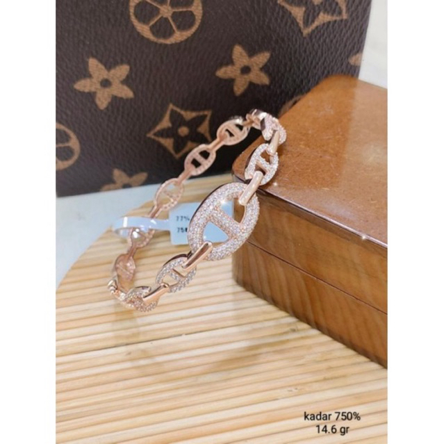 gelang fanshion italy emas 750%/17k/18k/22k
