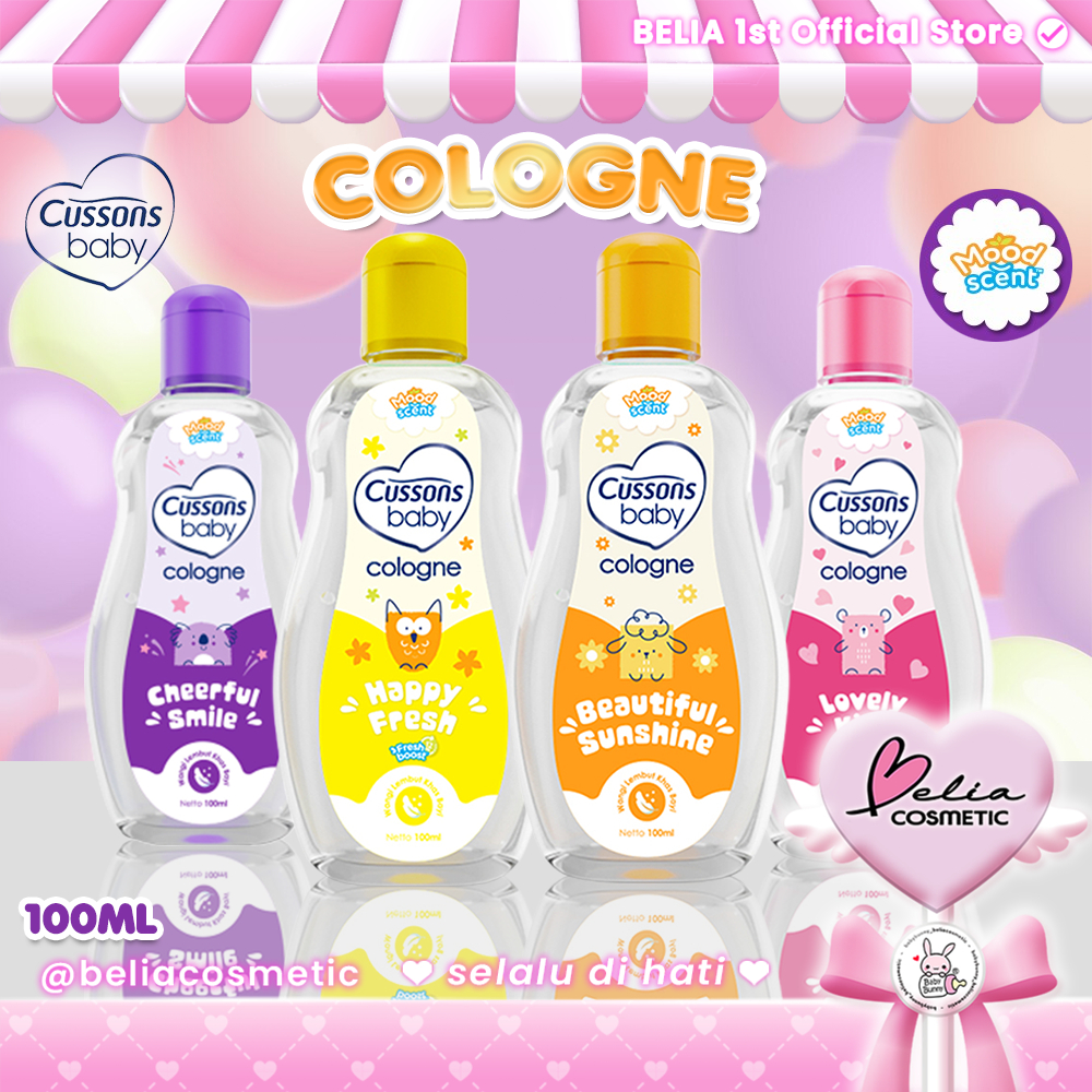 ❤ BELIA ❤ CUSSONS BABY Mood Scent Cologne 100ml | Happy Fresh | Lovely Kiss | Beautiful Sunshine