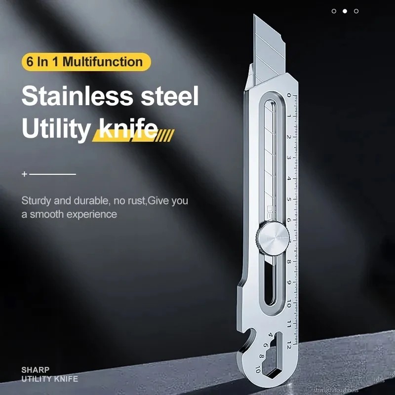 

Cutter Multifungsi 18mm Cutter Besi Cutter Baja Stainless - 6 in1 Pisau