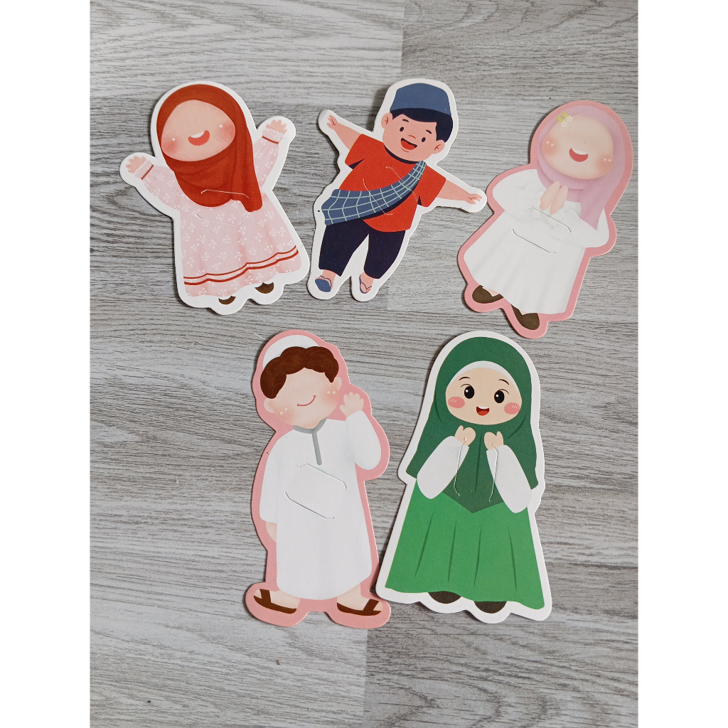 

Amplop lebaran 3D Isi 5 pcs / amplop lebaran THR anak muslim