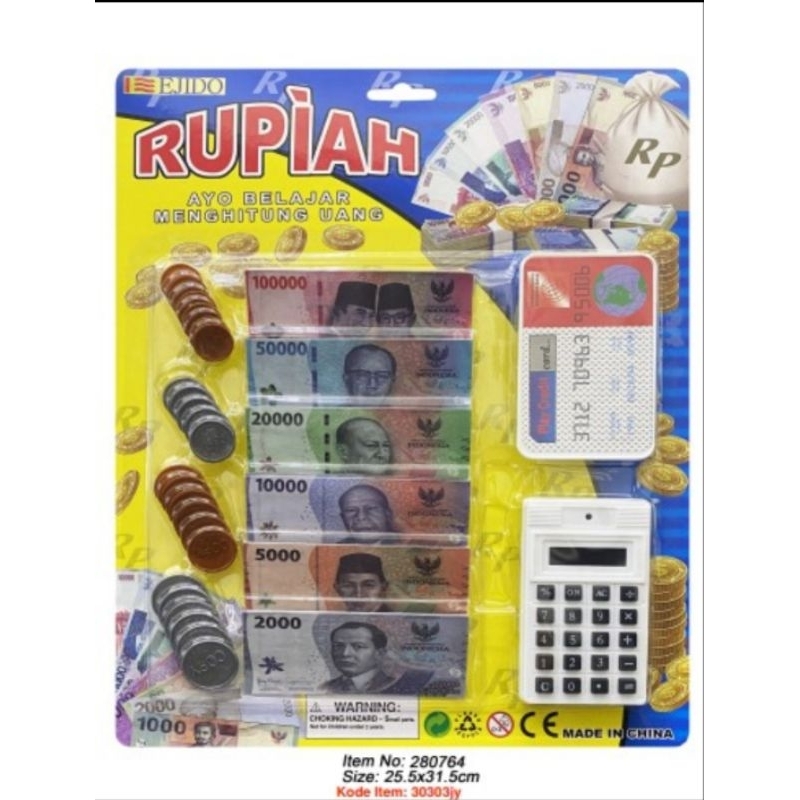 Mainan anak rupiah mainan uang uangan