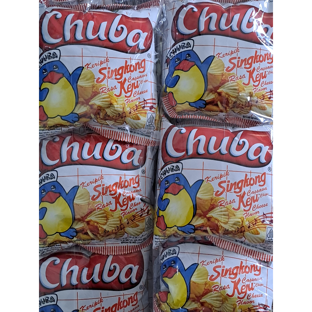 

CHUBA KRIPIK SINGKONG RASA KEJU DAN BALADO 12 GRAM / PCS