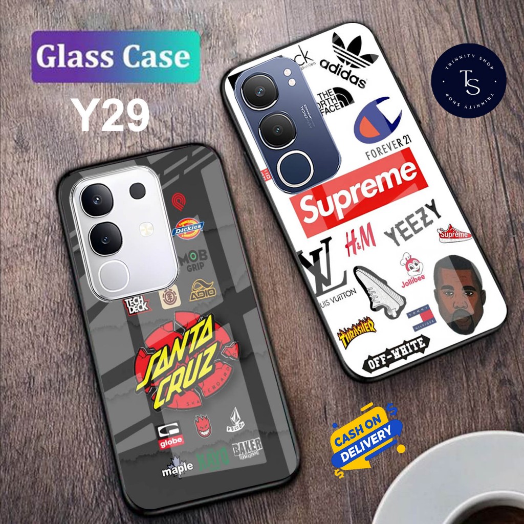 Softcase Kaca For VIVO Y29 (4G) & VIVO Y29 (5G) - Case Handphone For VIVO Y29 (4G) & VIVO Y29 (5G) [